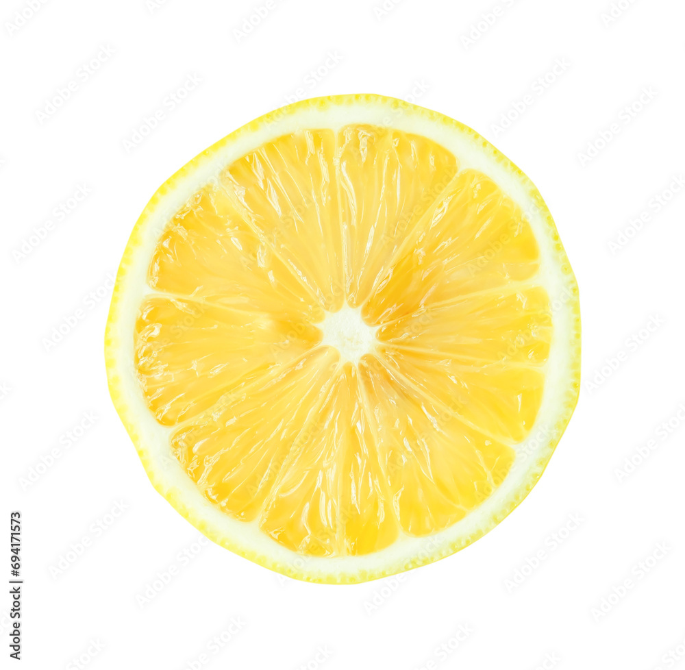 Top view of beautiful yellow lemon half isolated on white background with clipping path Top view of beautiful yellow lemon half isolated on white background with clipping path