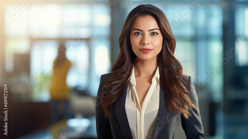 Wallpaper Mural Beautiful Indian businesswoman standing at the office,indian business woman entrepreneur  Torontodigital.ca