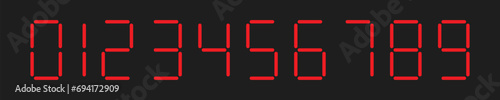 digital numbers, countdown numbers, clock numbers