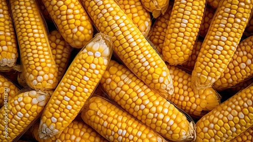 yellow corn background.generative ai
