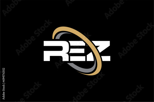 REZ creative letter logo design vector icon illustration photo