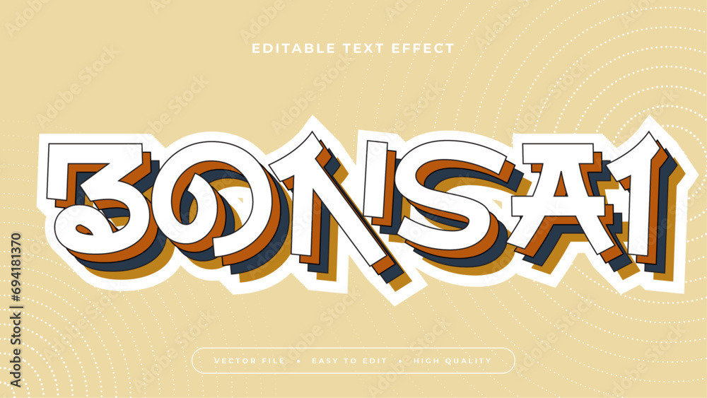 Beige white and brown bonsai 3d editable text effect - font style. Japan japanese text effect Beige white and brown bonsai 3d editable text effect - font style. Japan japanese text effect