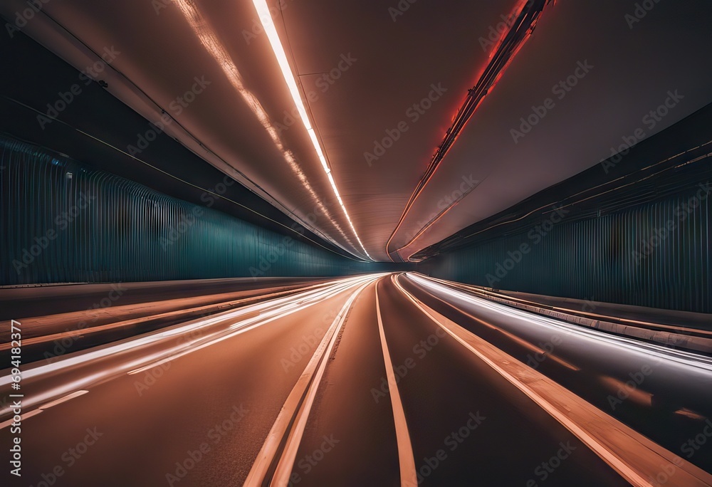 Abstract Speed motion in highway tunnel stock photoSpeed, Dividing Line - Road Marking, Abstract, Backgrounds, Striped