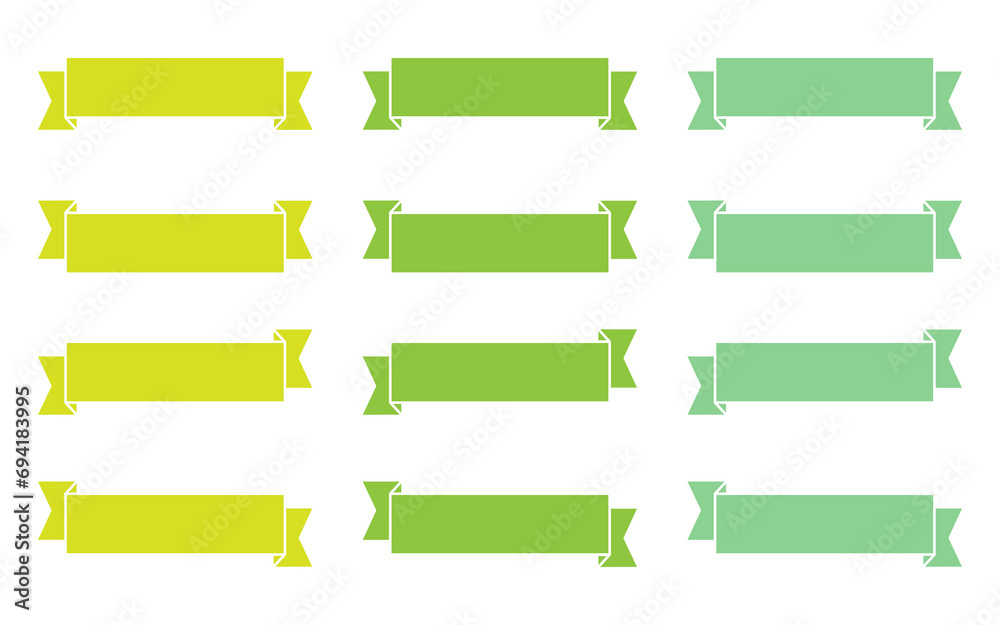 Set of modern simple banner ribbons. Decorative flag, tape for text, price tag, sale label, printable, planner, scrapbook, stickers, weekly days label. Set of modern simple banner ribbons. Decorative flag, tape for text, price tag, sale label, printable, planner, scrapbook, stickers, weekly days label.