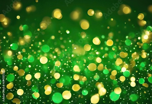 Green and gold glittery background like Christmas lights stock illustrationBackgrounds, Christmas, Color, Glittering, Colored photo