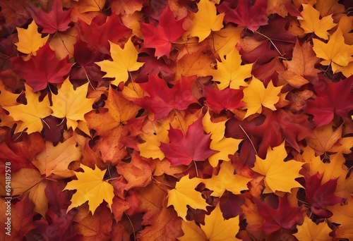 Top view of colorful maple leaves stock photoAutumn Leaf Color  Autumn  Backgrounds  Falling 