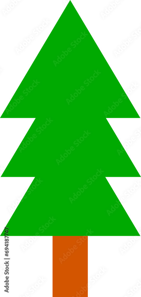 pine forest Flat Icon Illustration pine forest Flat Icon Illustration