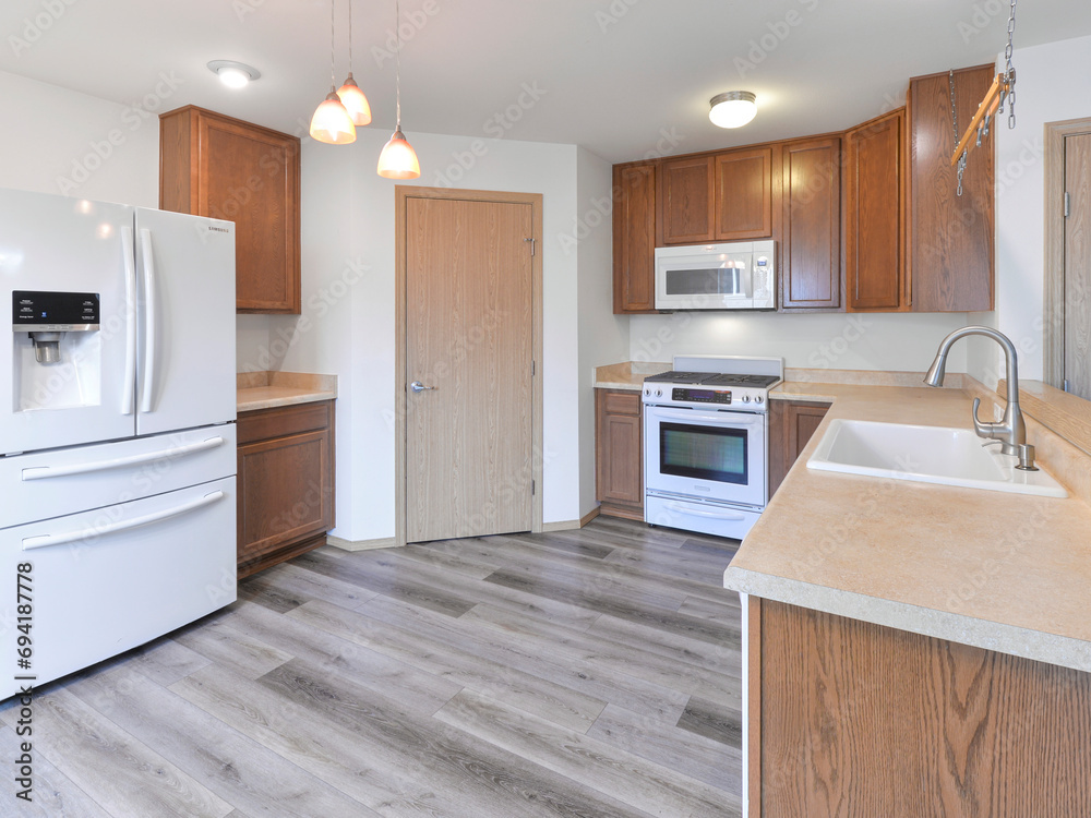 Modern residential kitchen interior
