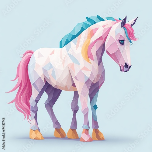 3D Animation Style illustration of a pony © Badr