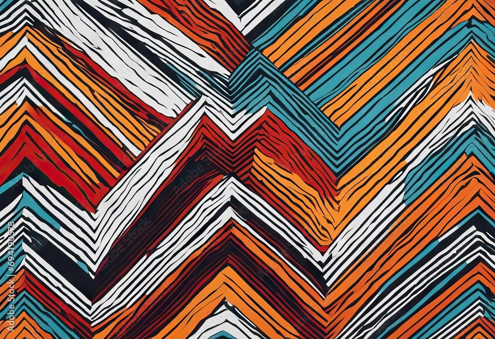 Abstract background zigzag lines Stripes  art Geometric Shape 