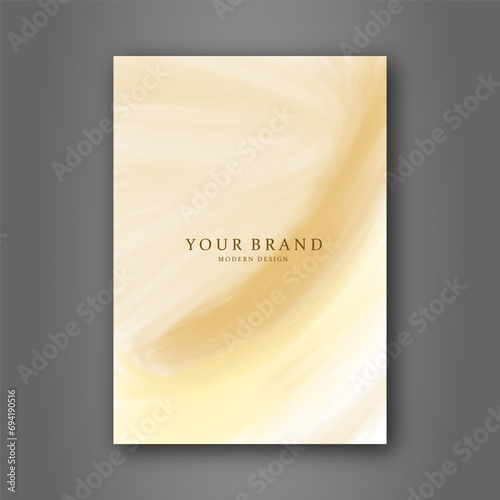 Modern cover design set. Gold abstract line pattern (guilloche curves) in premium gold color. Luxury golden stripe vector layout for business background, certificate, brochure template