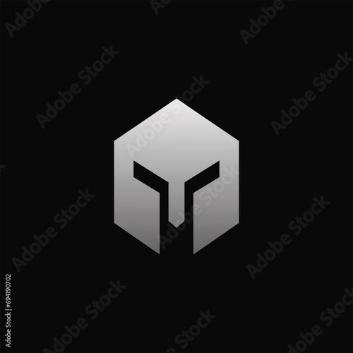 spartan warrior helmet logo design