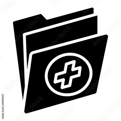 medical history glyph icon