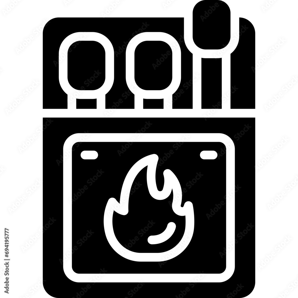 matches icon. vector glyph icon for your website, mobile, presentation, and logo design.