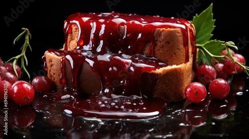 christmas gingerbread filled with jam, christmas food, delicacies, sugar rush foods