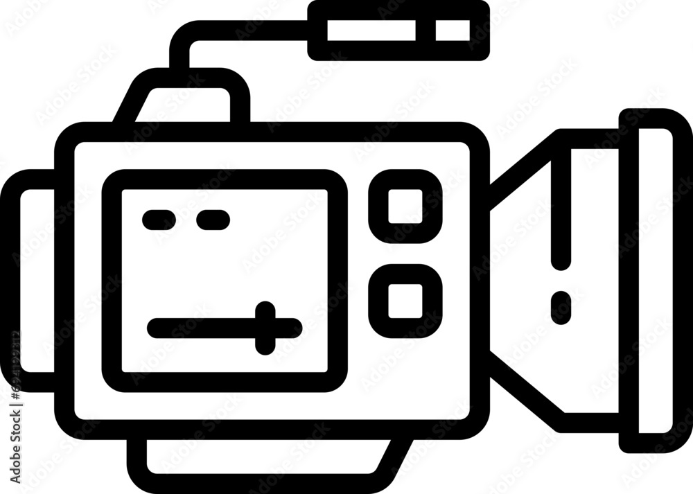 video camera icon. vector line icon for your website, mobile, presentation, and logo design. video camera icon. vector line icon for your website, mobile, presentation, and logo design.