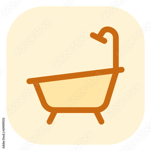 Editable bath tub, bathroom vector icon. Part of a big icon set family. Perfect for web and app interfaces, presentations, infographics, etc