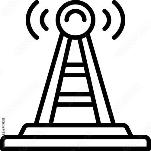 antenna icon. vector line icon for your website, mobile, presentation, and logo design.