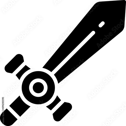 fantasy sword icon. vector glyph icon for your website, mobile, presentation, and logo design.
