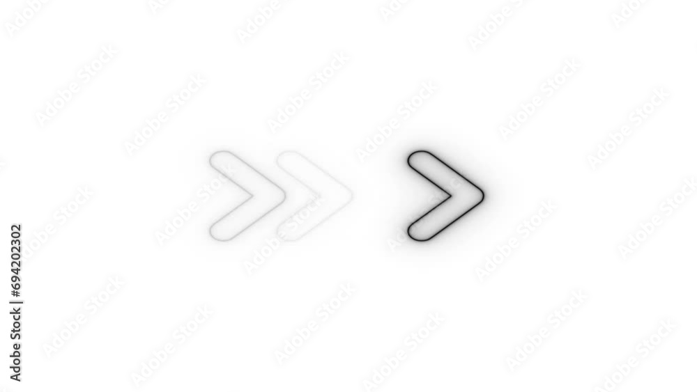 Directional Glowing neon arrow loop loading animation Directional Glowing neon arrow loop loading animation