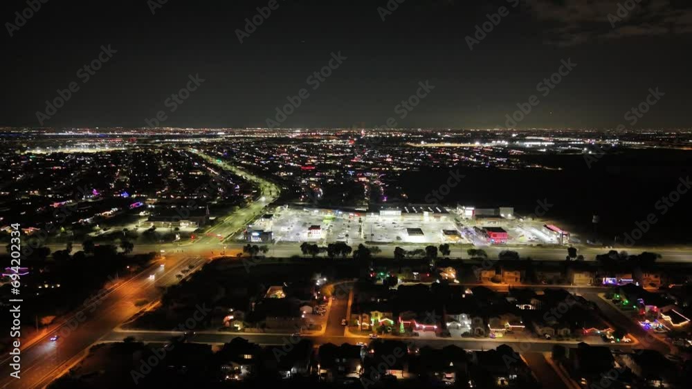 Mesa Arizona Night Lights from Above