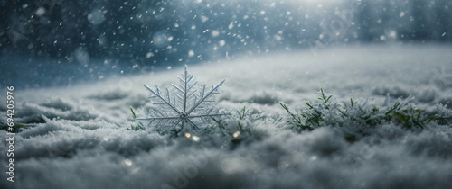 snowflakes in winter
