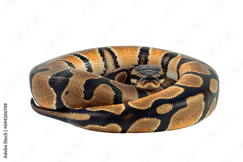 Obraz premium Ball phyton with a beautiful skin pattern