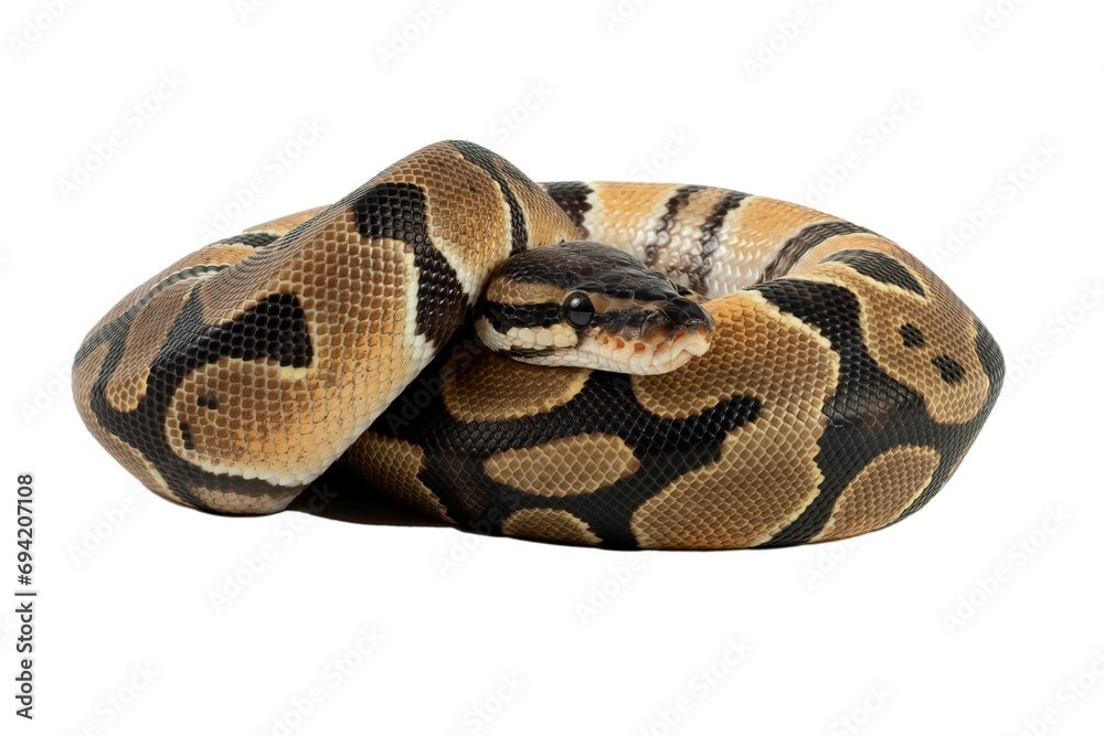 Obraz premium Ball phyton with a beautiful skin pattern