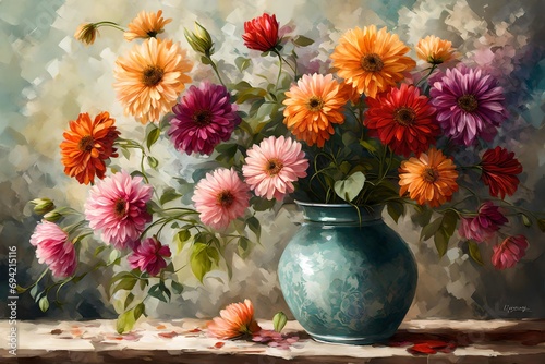 **Pretty flowers in vase-- © Mazhar
