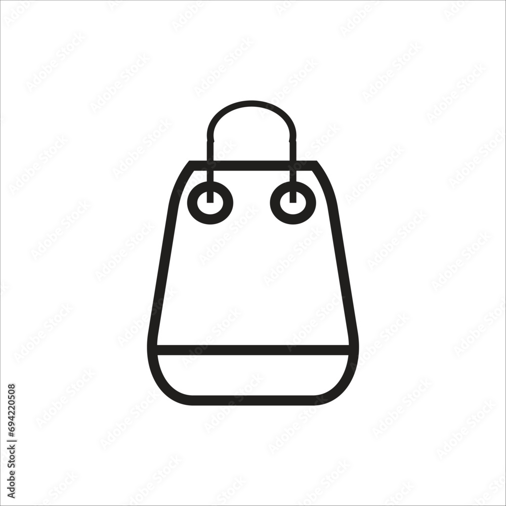bag vector icon line template bag vector icon line template