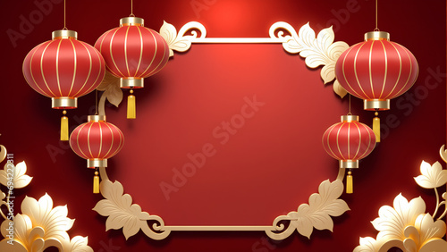 Luner New year background illustration
