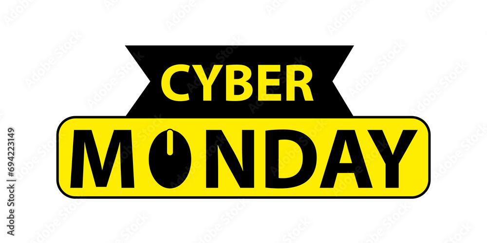 Cyber Monday handmade lettering for banners, labels, prints, posters, web. 