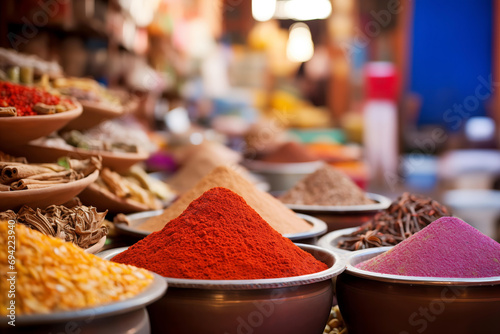 Vibrant Spice Market Display