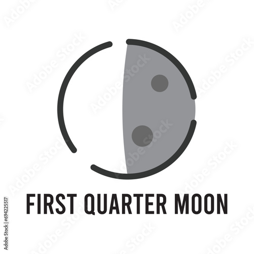 full moon phase icon vector