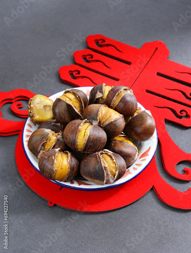 chestnuts in a dish