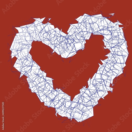 heart with pattern