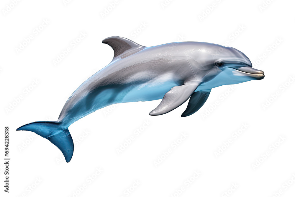 Fototapeta premium beautiful dolphin isolated transparent background