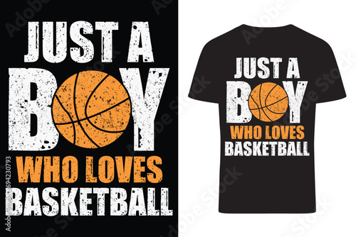 Just a Boy Who Loves Basketball T-Shirt