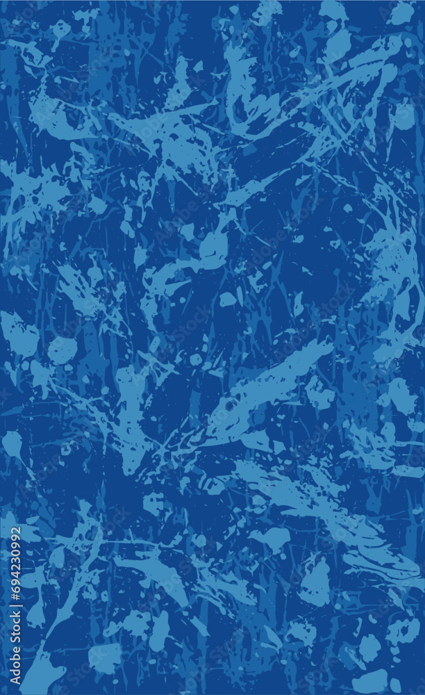 Blue grunge background. The texture of blotches, stains, streaks of paint