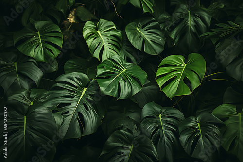 tropical-green-leaves-background