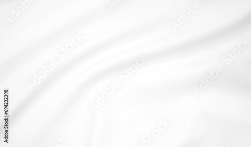 Abstract soft image of white silk fabric, cloth surface background.