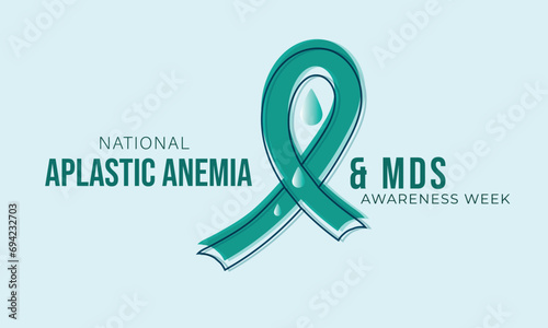 National Aplastic Anemia and MDS Awareness Week. background, banner, card, poster, template. Vector illustration.