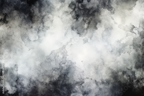 Background. Smoke Artistry. Captivating Black and White Dance photo