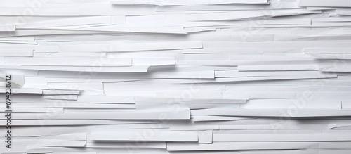 White paper texture with stacks of reams. photo