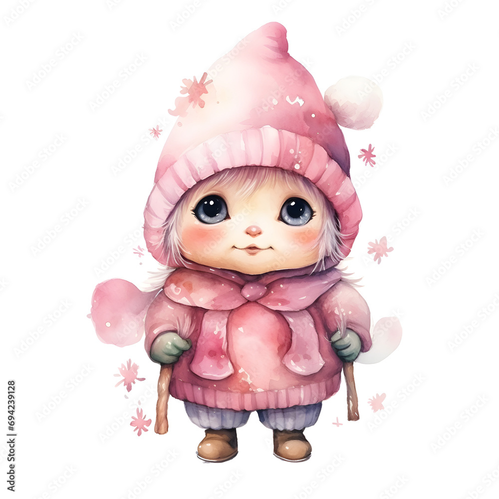 Cute Little Gnome on Valentine's Day Cute Little Gnome on Valentine's Day