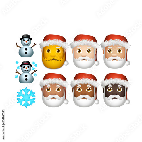 Emojis iOS Christmas Claus