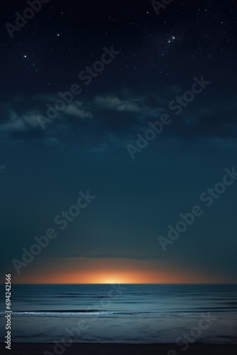 A dark ocean horizon picture