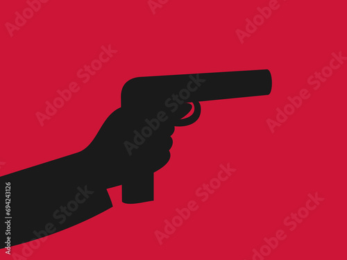 flat design murder vector illustration