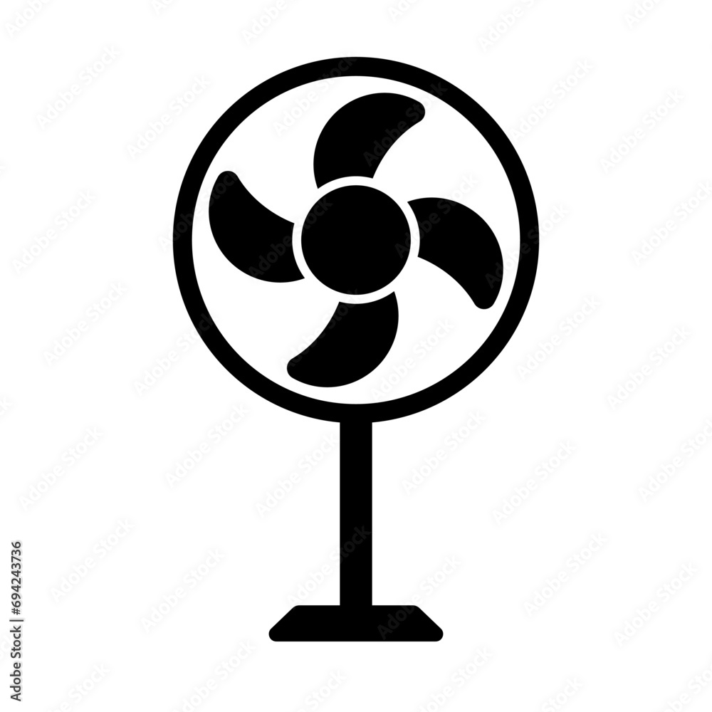 Electric fan icon. Spinning propeller icon. Vector. Electric fan icon. Spinning propeller icon. Vector.