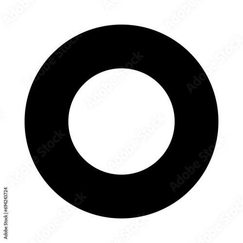 Circle silhouette icon. Circle shape. Vector.